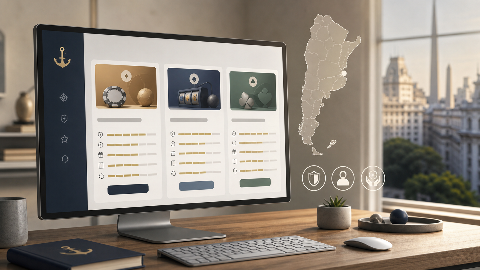 Panel editorial de comparación de operadores online en Argentina